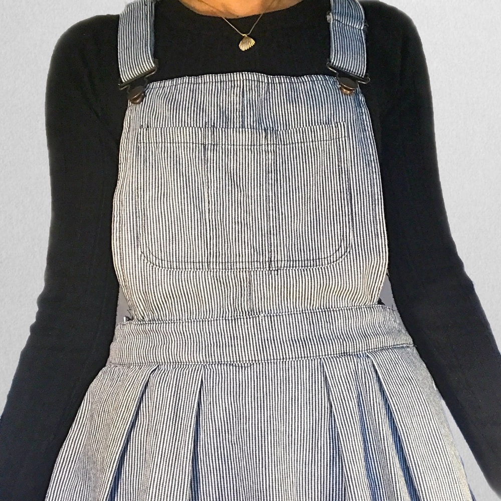 Denim overall dress